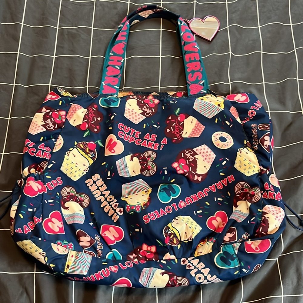 Harajuku Lovers Blue Cupcake Tote Bag